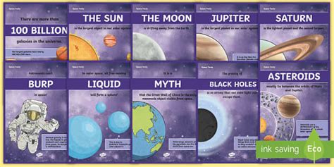 Space Facts Posters (Teacher-Made) - Twinkl