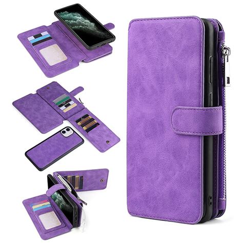 iPhone 11 Case - Casebus - Classic Detachable Magnetic Wallet Phone ...