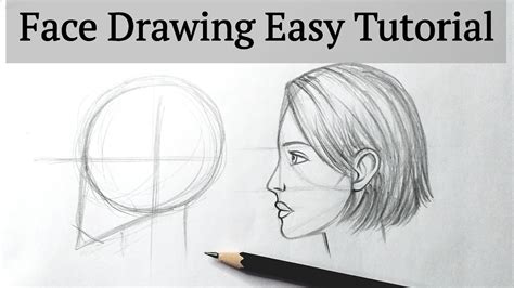 How To Draw Female Face Side View