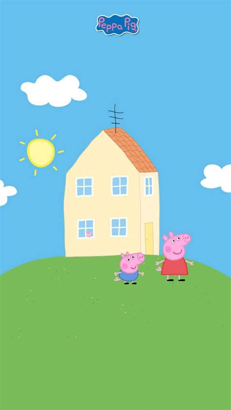 Peppa Pig House Wallpaper Discover more Anime, Cartoon, Peppa Pig ...