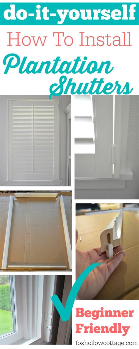 Easy DIY Plantation Shutter Installation - Fox Hollow Cottage