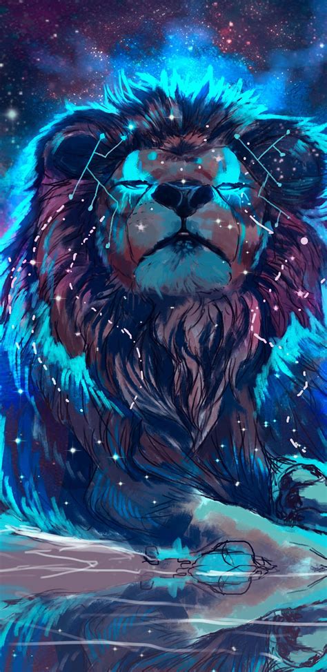 Galaxy Lion Wallpapers - Top Free Galaxy Lion Backgrounds - WallpaperAccess