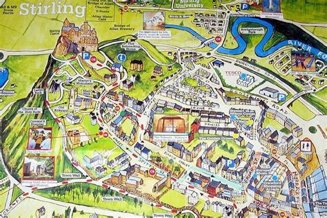 Map of Stirling city centre. | The Area We Live In | Pinterest | Maps ...