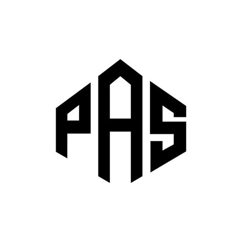 PAS letter logo design with polygon shape. PAS polygon and cube shape ...