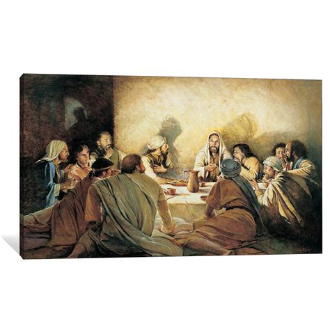 TIMUBA The Last Supper Canvas Wall Art, Last Supper Wall Art Decor, The ...