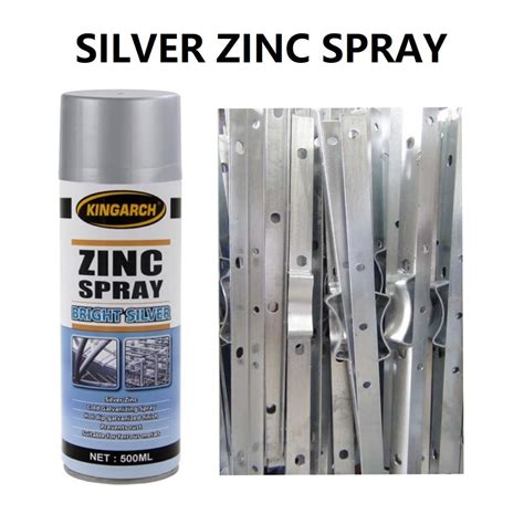 Metal Surface Bright Galvanizing Zinc Spray Aerosol Paint for Repair ...