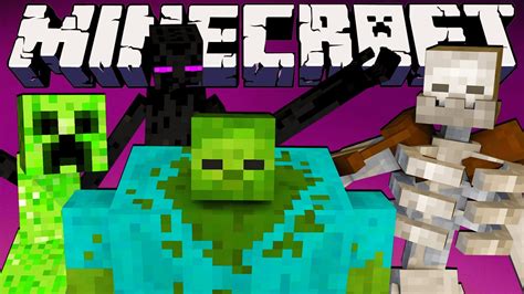 Minecraft Crazy Craft Games - Mutant Creature Challenge! - YouTube