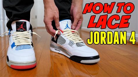 3 WAYS HOW I LACE & STYLE JORDAN 4 - YouTube