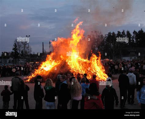 Walpurgis night in Sweden Stock Photo - Alamy