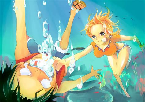 nami saves luffy - LuffyxNami Photo (24464247) - Fanpop