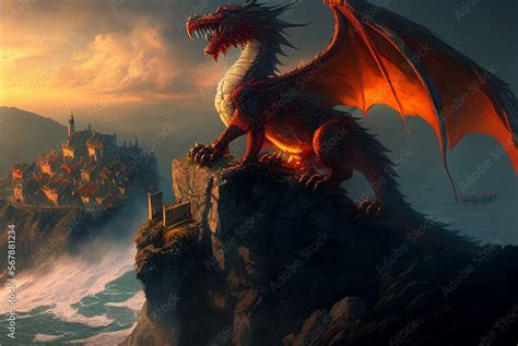 Majestic fantasy dragon background/desktop/wallpaper, magic fairy tale ...