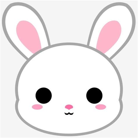 Bunny Head Clipart Transparent PNG Hd, Cartoon White Bunny Head ...