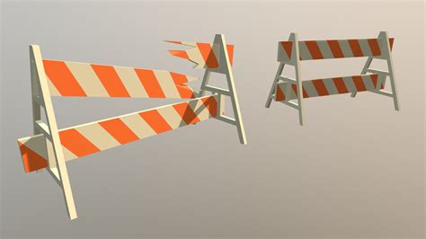 Traffic Barriers - 3D model by Prof Tanner (@rwt07a) [4e62243] - Sketchfab