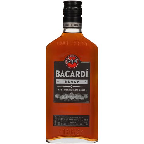 Bacardi Dark Rum Bacardi Rum Premium Black 80 375 ml - Applejack