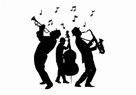 jazz band silhouette - Google Search | Music wall decal, Music wall ...