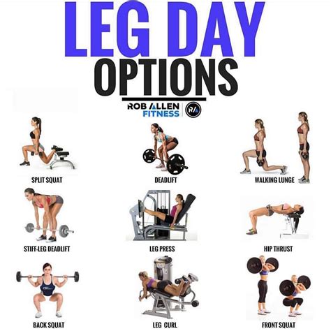 LEG DAY OPTIONS | Leg and glute workout, Push pull legs workout, Leg ...