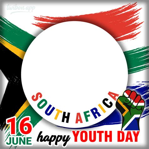 16 June Youth Day South Africa Greetings Twibbon Frame