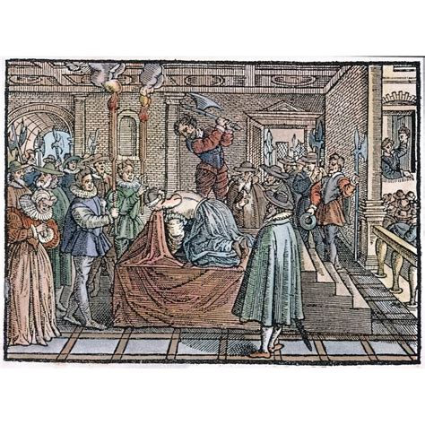 Mary Queen Of Scots N(1542-1587) The Execution At Fotheringay Castle ...