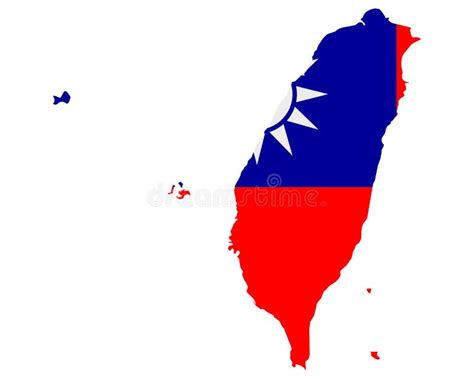 Flag in map of Taiwan stock vector. Illustration of marketing - 170558066