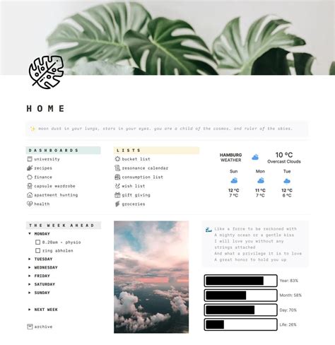 Life Hub Notion Template