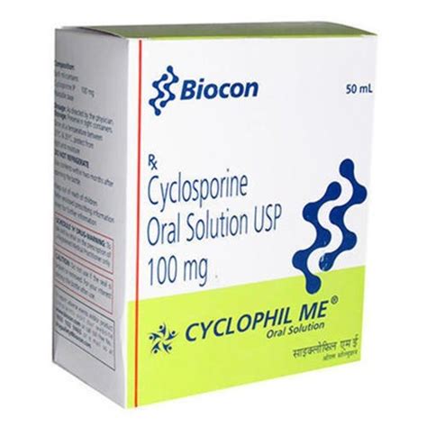 Cyclosporine Oral Solution USP at Rs 3741/piece | Cyclosporine Oral ...