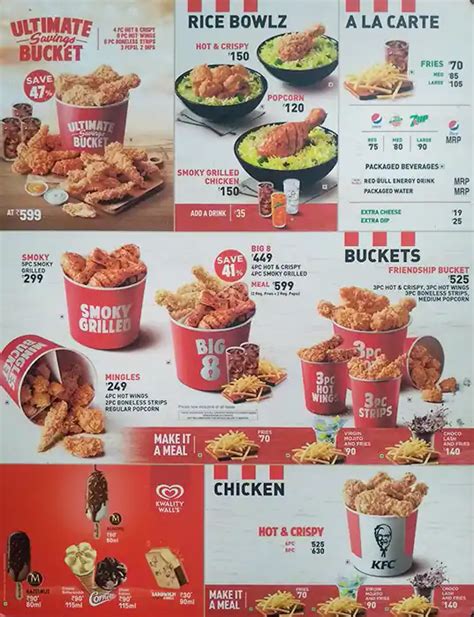 Kfc Menu Menu For Kfc Jm Road Pune