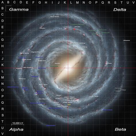 Milky Way Galaxy Map - multifilesbanana