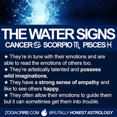 zodiacfire | Water signs zodiac, Zodiac personality traits, Zodiac sign ...