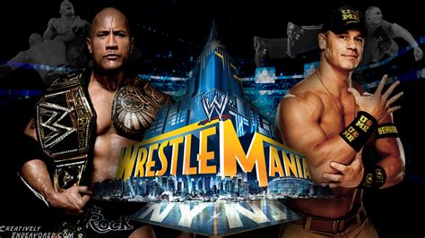 WrestleMania Wallpaper Wednesday: The Rock vs John Cena for the WWE ...