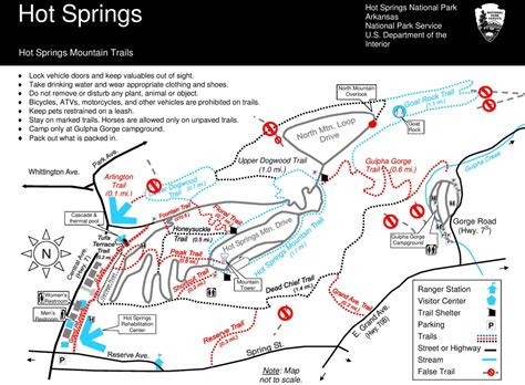 Hot Springs Mountain Trails map