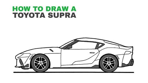 How To Draw A Toyota GR Supra - YouTube