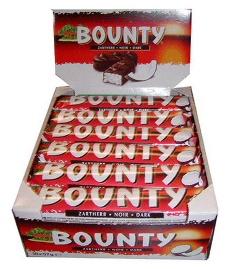 Bounty Twin Bars Dark Chocolate Box of 24 packs 1344 gm: Buy Bounty ...