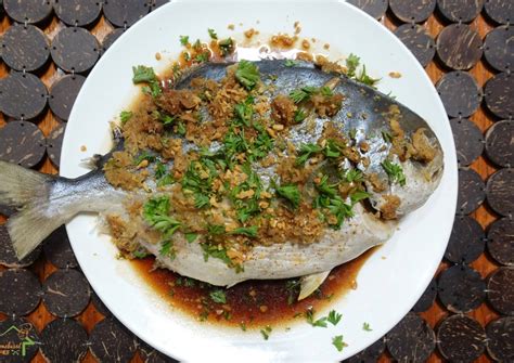 Ginger Soy Steamed Pompano Recipe by homebasedchef - Cookpad