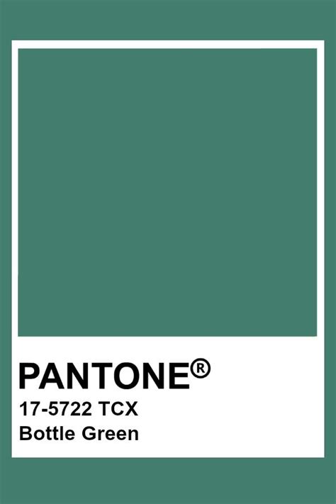 Pantone Bottle Green | Pantone colour palettes, Pantone color, Pantone