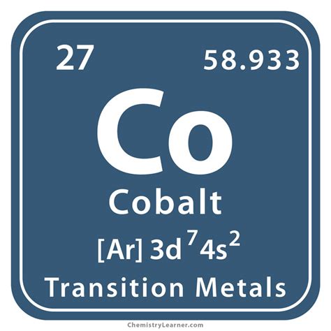 Cobalt Definition, Facts, Symbol, Discovery, Property, Uses