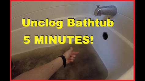 How To Easily Unclog Bathtub Shower Drain in 5 minutes -Jonny DIY ...