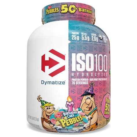 Buy Dymatize ISO100 Hydrolyzed Whey Isolate Protein Powder, Birthday ...