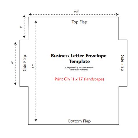 11 Letter Envelope Templates – Samples ,Examples & Formats | Sample ...