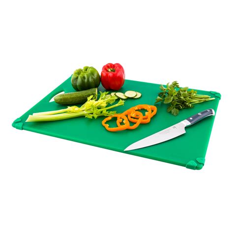 Plastic Cutting Board - HACCP-Compliant - Rectangle - Green - 18" x 24 ...