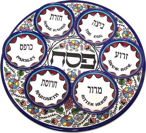 Seder Plate, Plate for the Passover Meal, Passover Plate – BigaMart