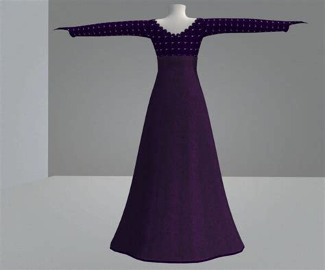 ArtStation - Purple red dress | Resources