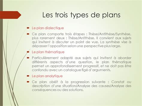 Types de plan pour réussir sa dissertation - Sherpas