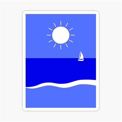 "Sunny day at the beach" Sticker for Sale by GemsAnatomy | Redbubble