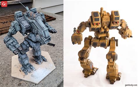 Enjoy 3D Printed BattleTech Large-Scale Models and Miniatures (2022)