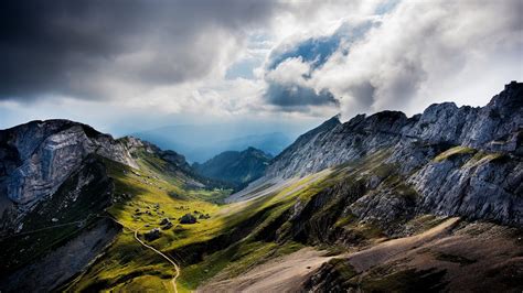 Mountain Range in Switzerland UHD 4K Wallpaper | Pixelz