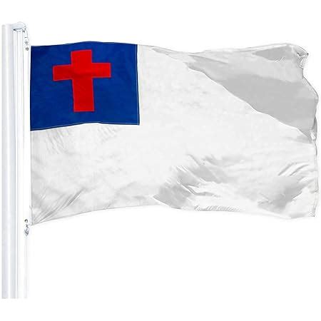 Amazon.com : Bradford Christian Flag 3x5 ft Outdoor Made in USA ...