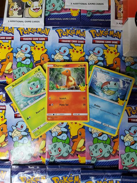 25th Anniversary Pokémon Cards 1 Pack Of 3 NON HOLO CARDS | Etsy