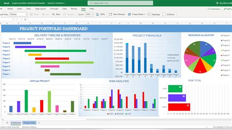 Project Portfolio Management Excel Template