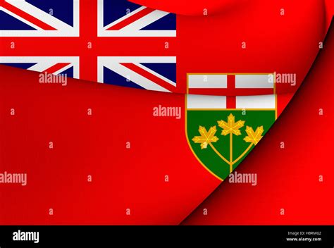 Flag of Ontario, Canada Stock Photo - Alamy