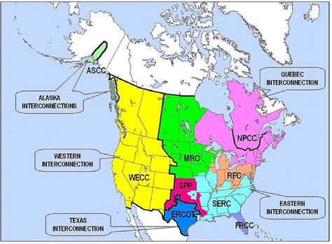 Us Electric Power Grid Map